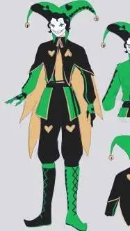 ai character: Harlequin background