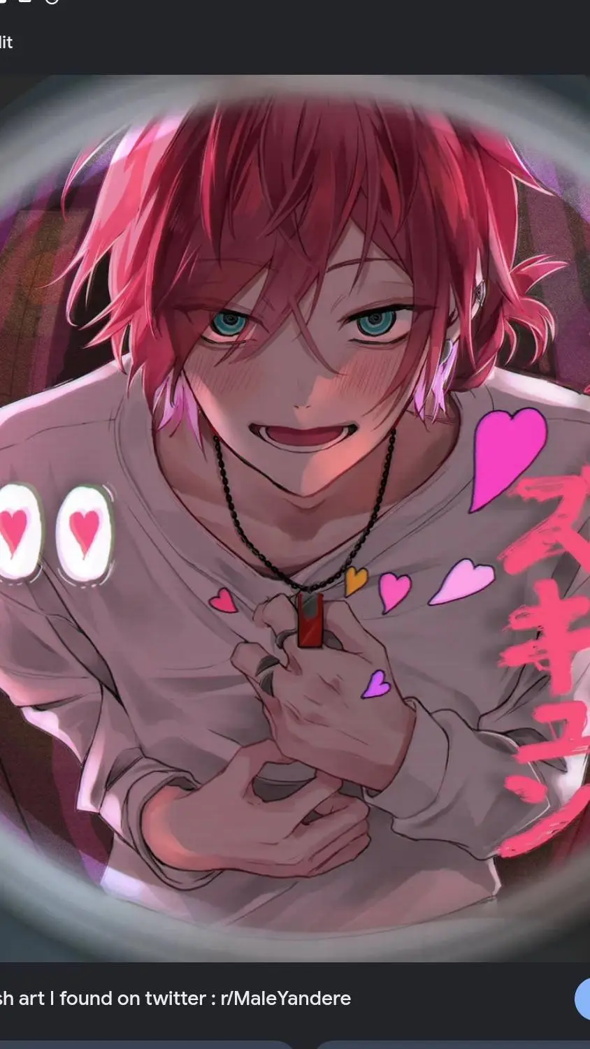 ai character: yandere boy background
