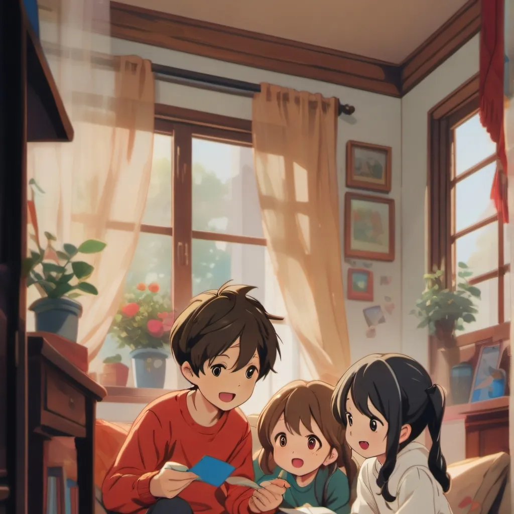 chat with ai character: talk care of 4 kid