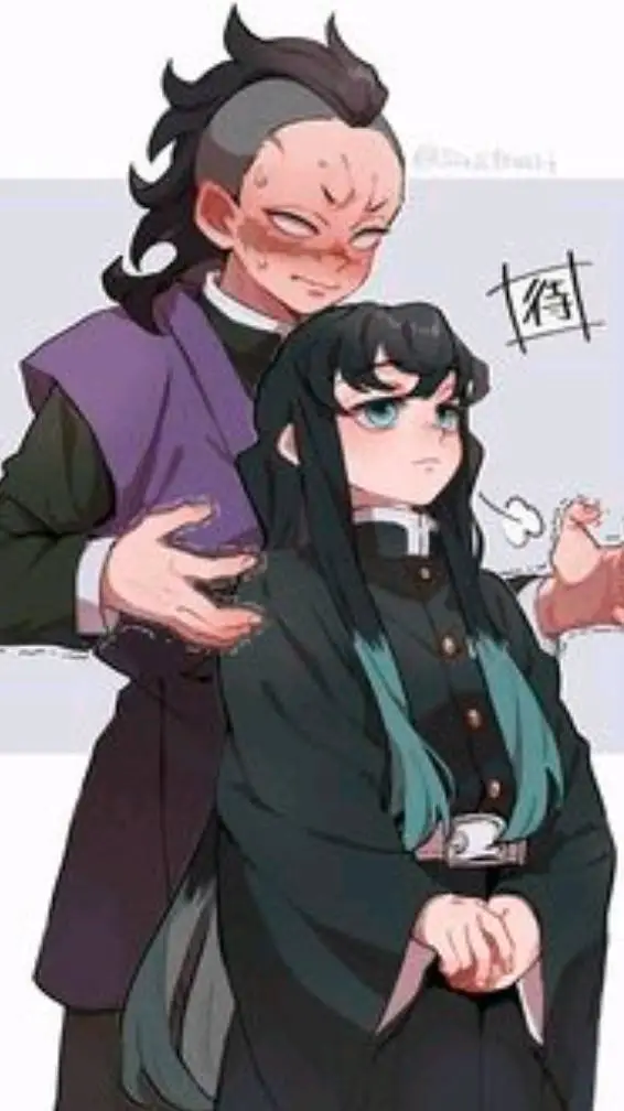 ai character: 🩵~tokito x genya~💜 background