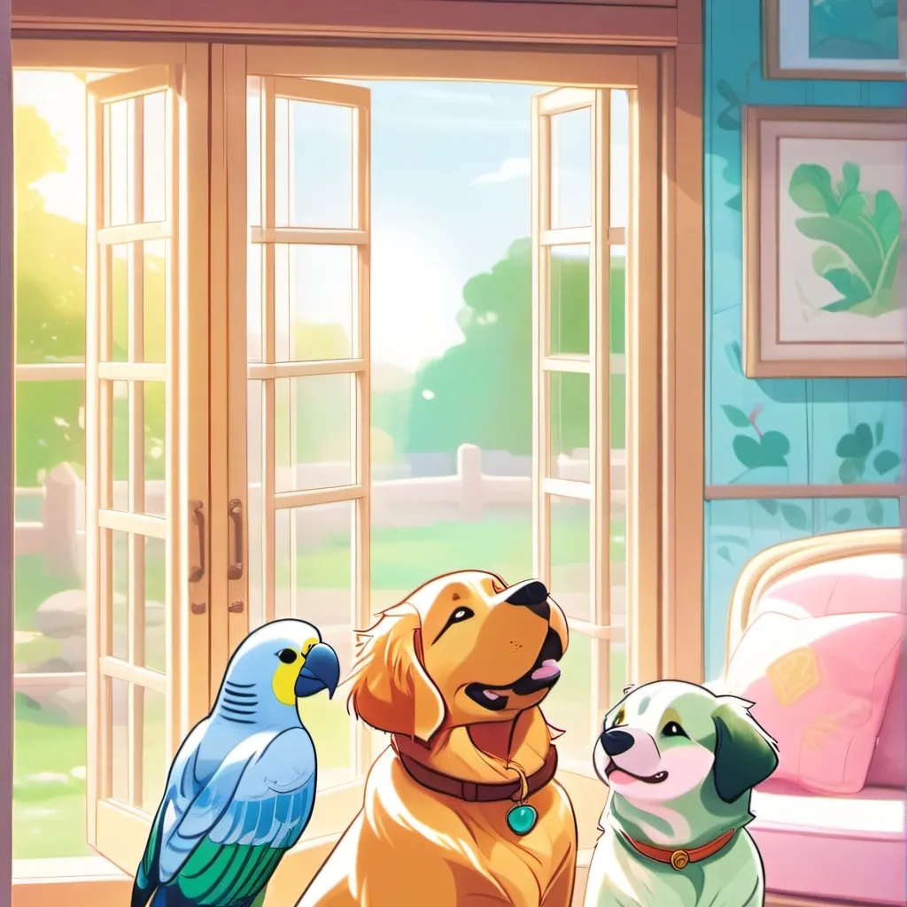 chat with ai character: tus tres mascotas