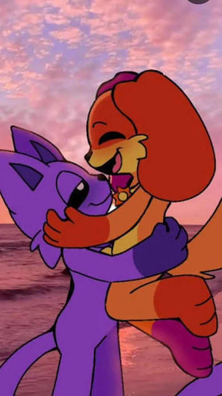 ai character: catnap and dog day background