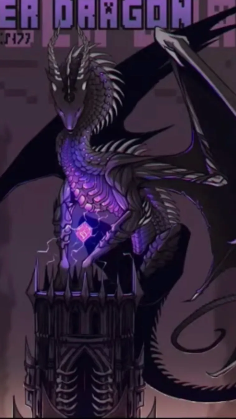 ai character: Ender dragon  background