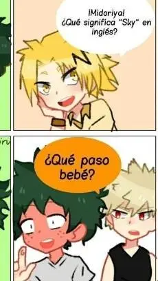 ai character: bakudeku 🧡💚 background