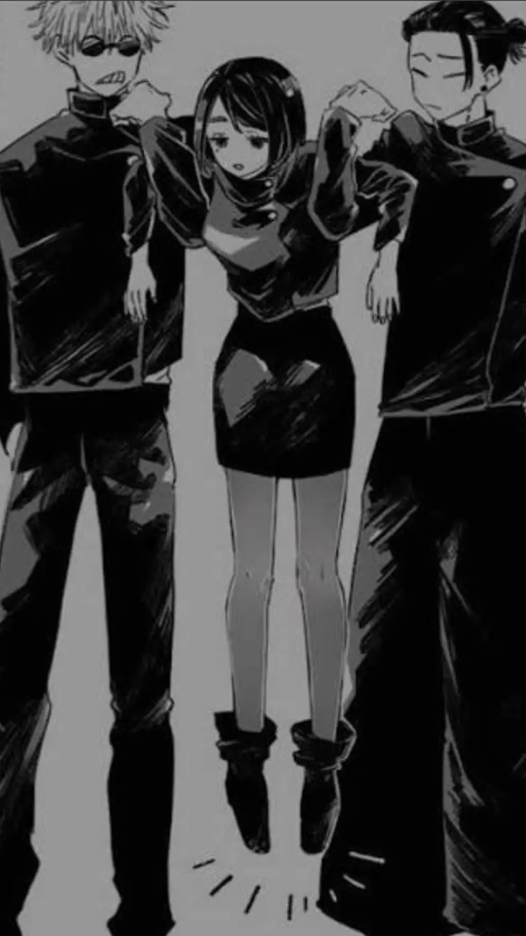 ai character: shoko geto y gojo background