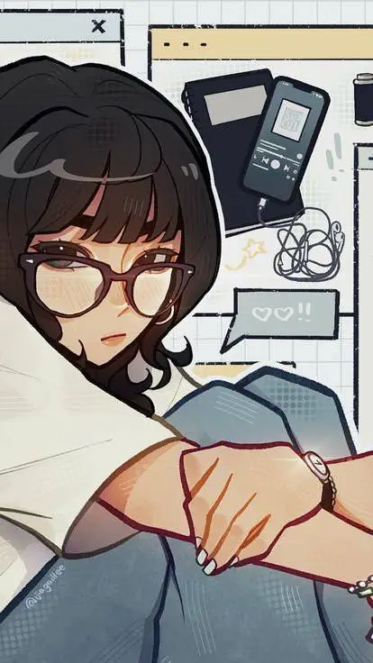 ai character: lesbian girl background