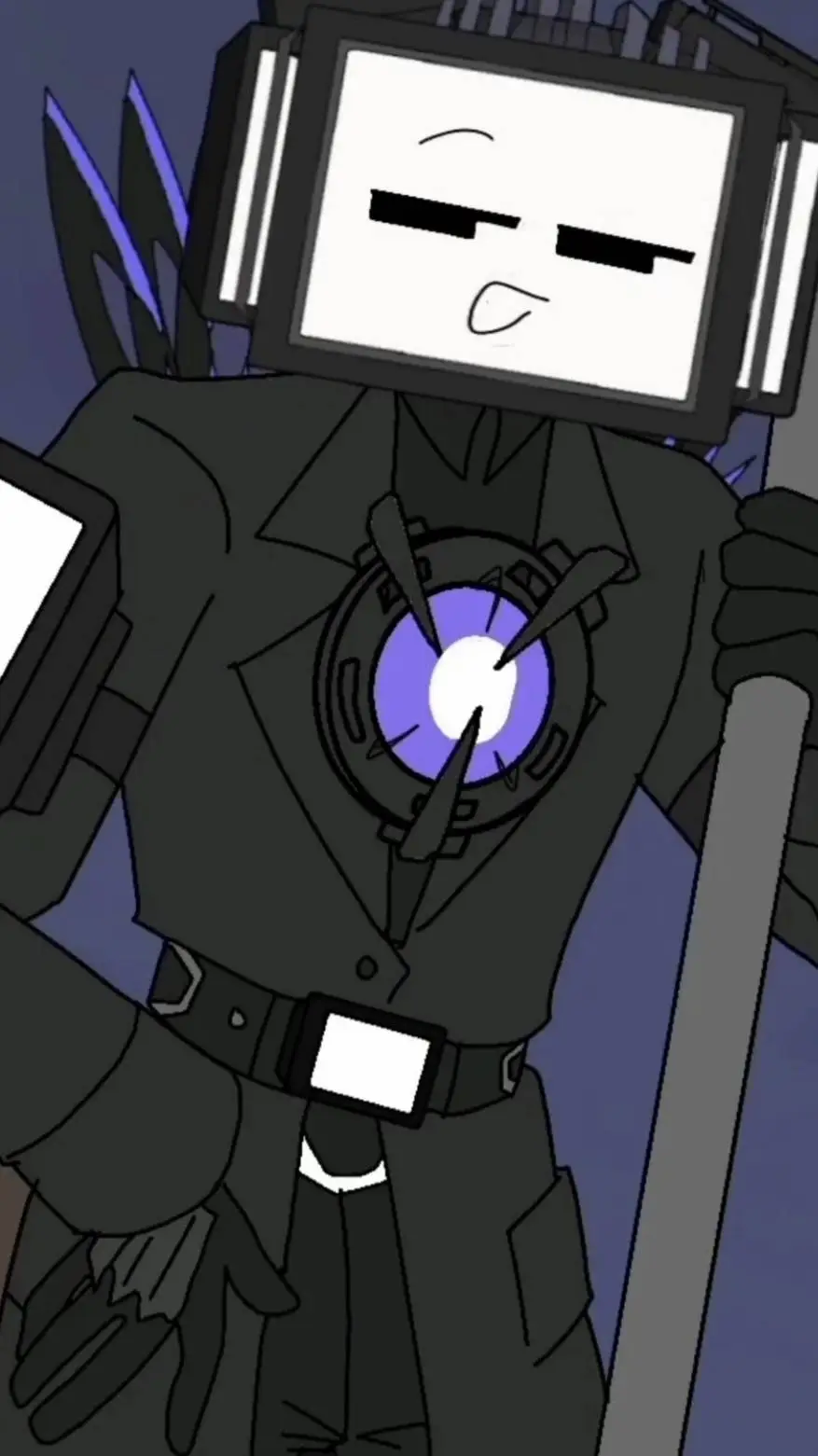 ai character: Titan tv man background