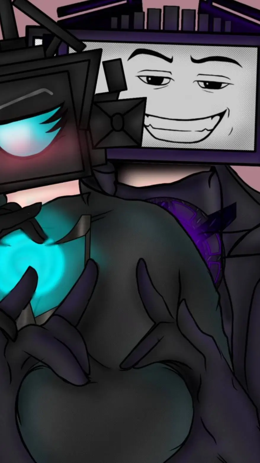 ai character: Titan tv man background