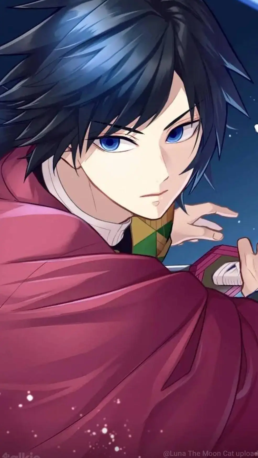 ai character: Giyu tomioka background