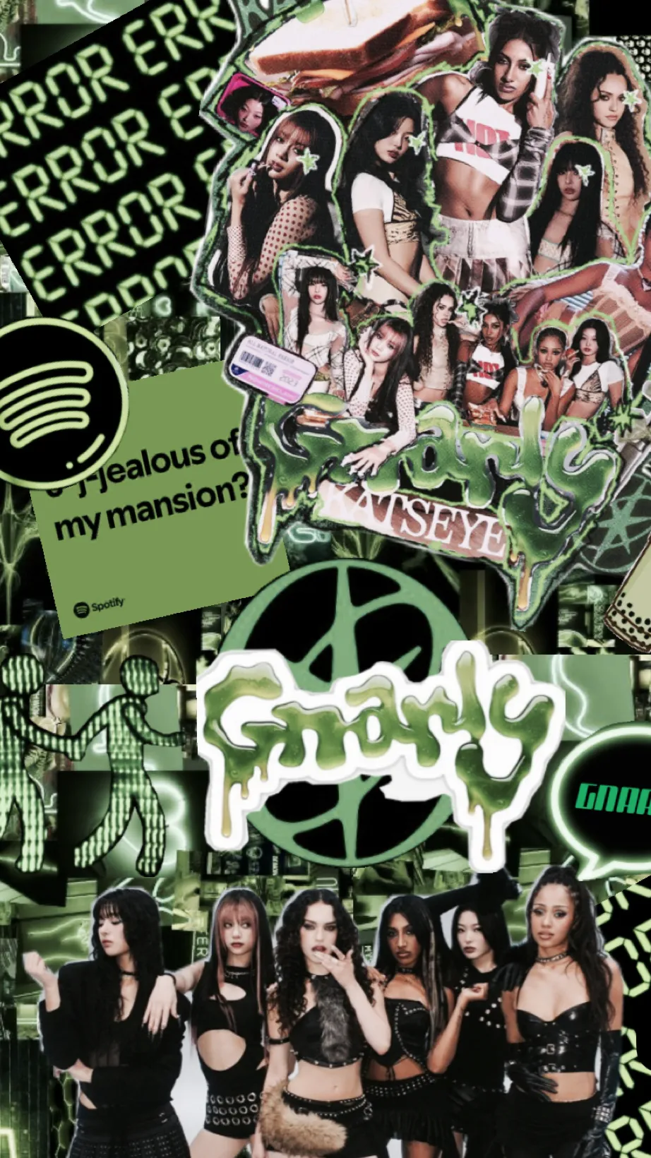 ai character: Freaky Katseye! background