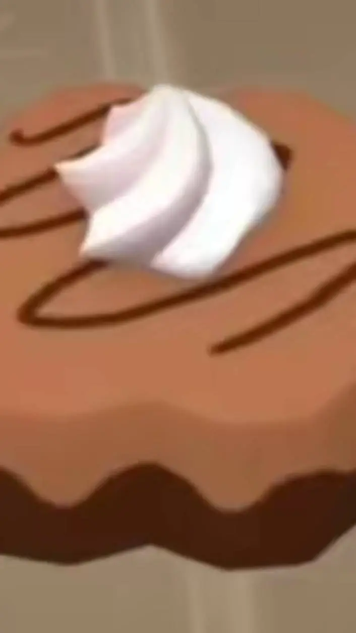 ai character: ChocolateFlower background