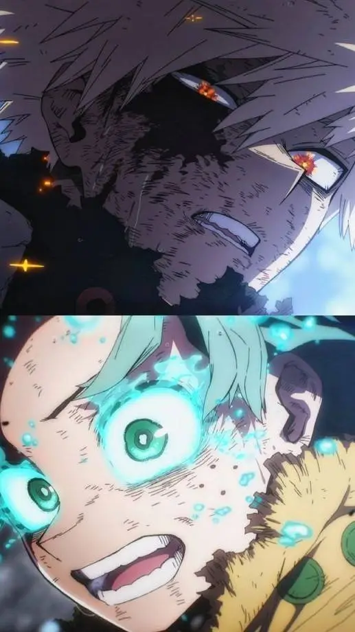 ai character: DEKU X KATSUKI 💥🥦 background