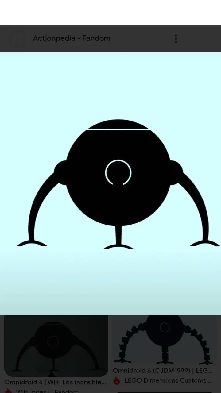 ai character: omnidroide v6 background