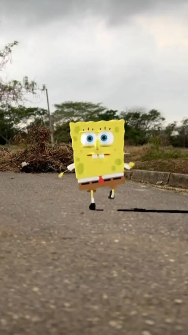 ai character: Bob esponja me est background