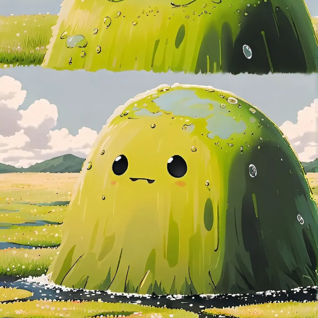 chat with ai character: slimy