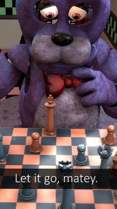 ai character: FNaF chess night background