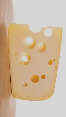 ai character: spinning cheese background