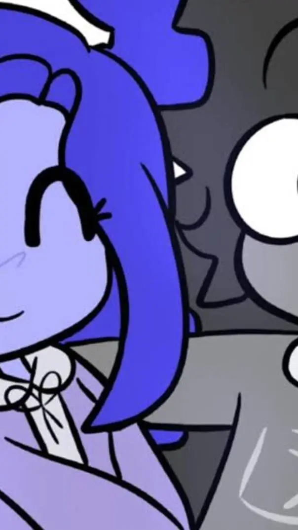 ai character: Seven x One!!!🖤💙 background