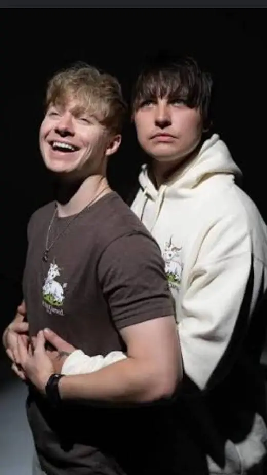 ai character: Sam and Colby  background