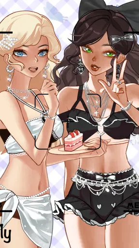ai character: Rumi,Zoey, mira background
