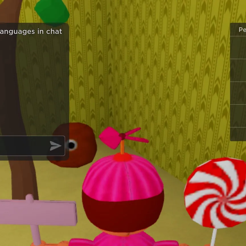 chat with ai character: Kid inside Roblox 