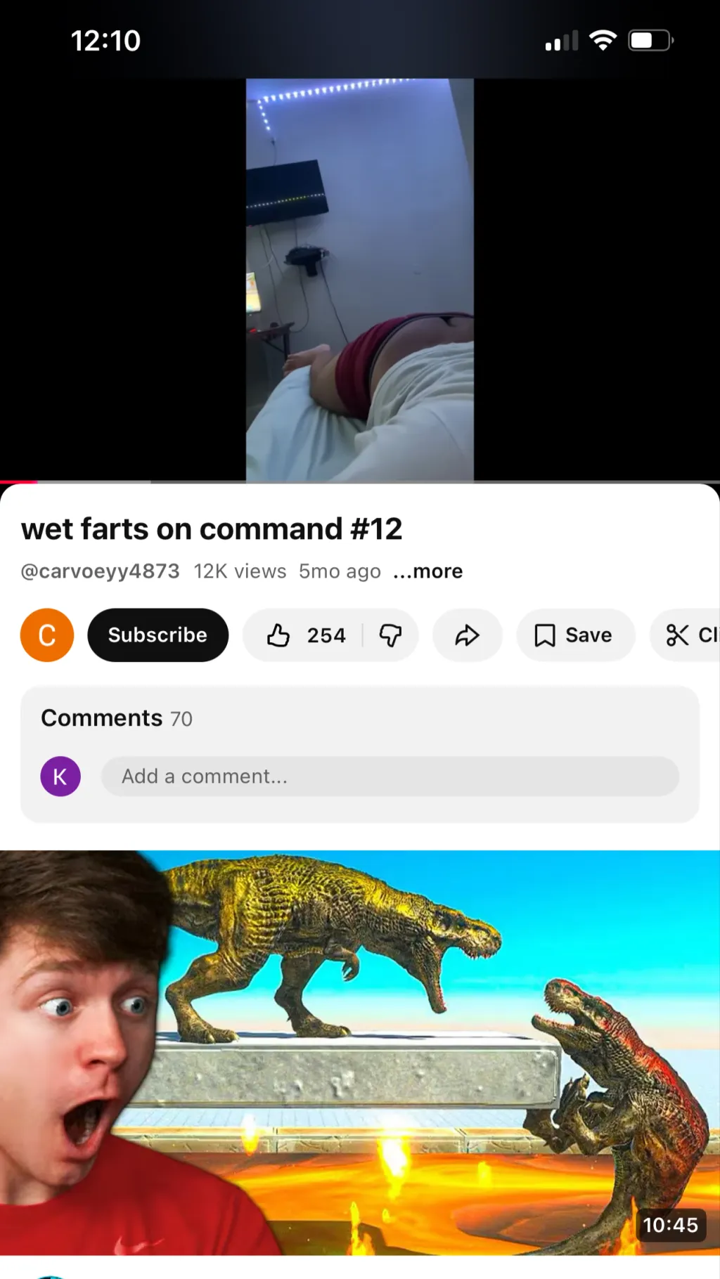 ai character: Fart on u background