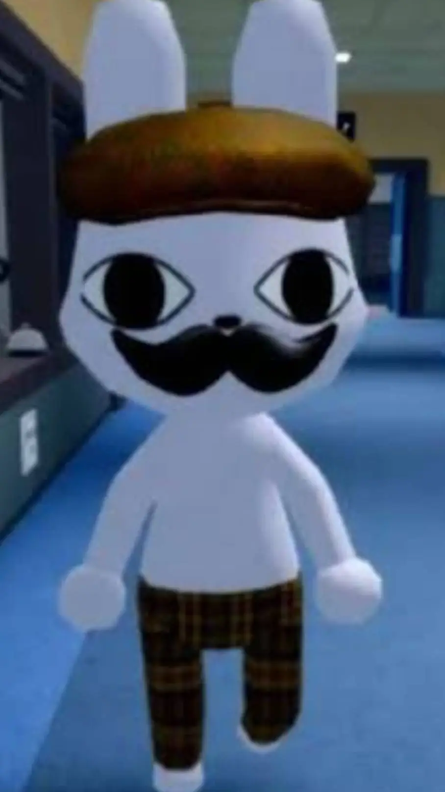 ai character: Buddy barfey CAFEE background