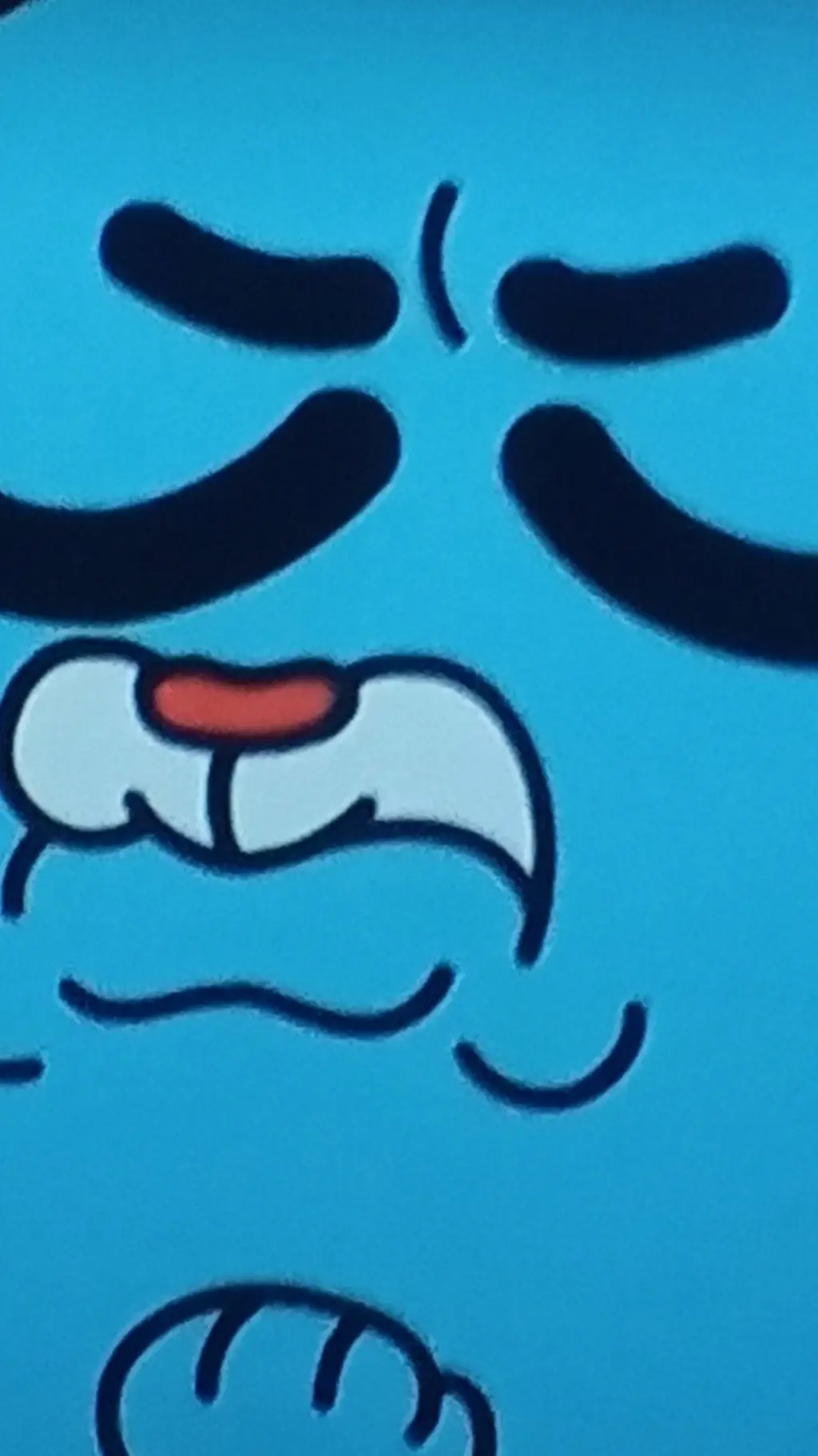 ai character: pooping gumball  background