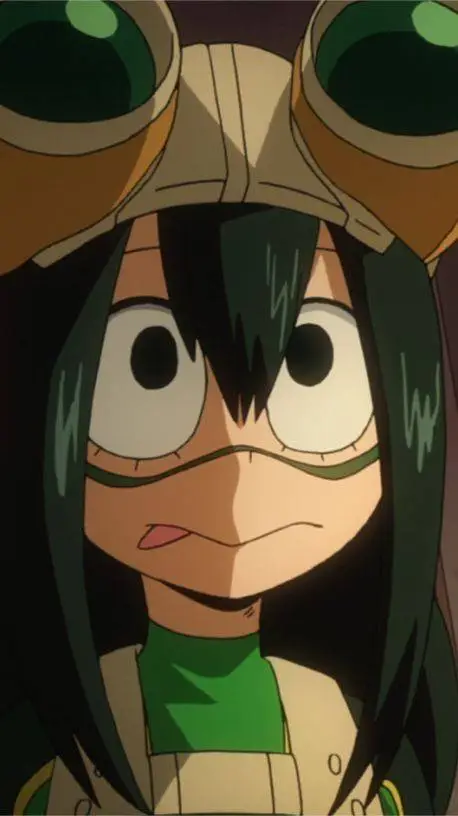 ai character: Tsuyu Asui  background