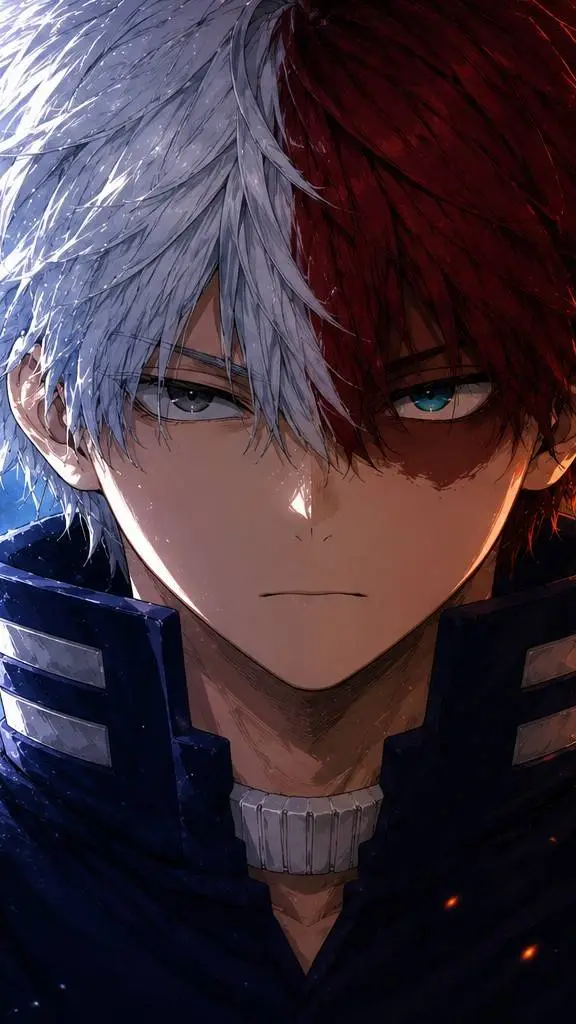 ai character: Shoto Todoroki background