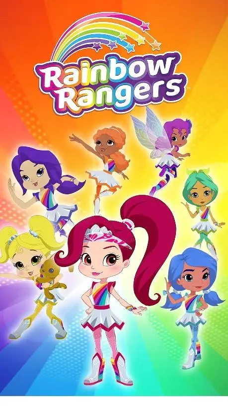 ai character: Rainbow rangers  background