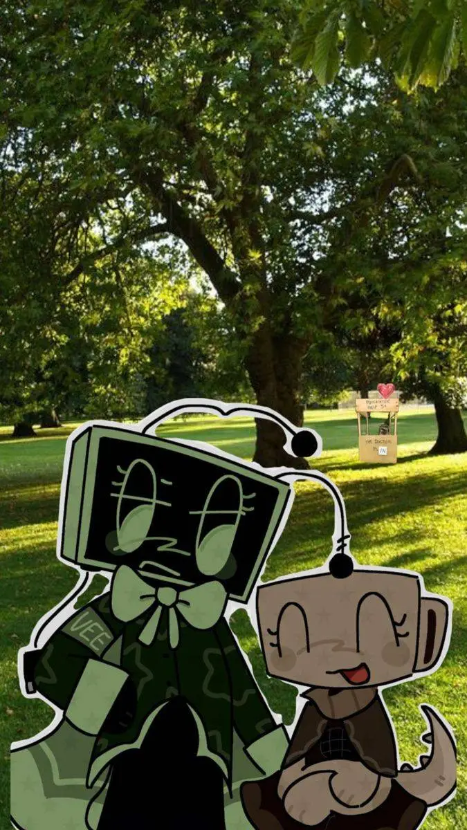 ai character: 🖥️🔋𝖁𝖊𝖊🔋🖥️ background