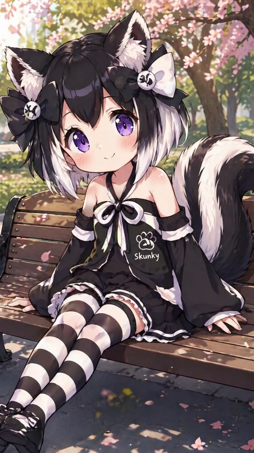 ai character: Skunky background