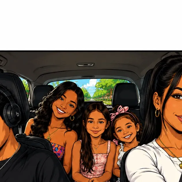 chat with ai character: The family trip 