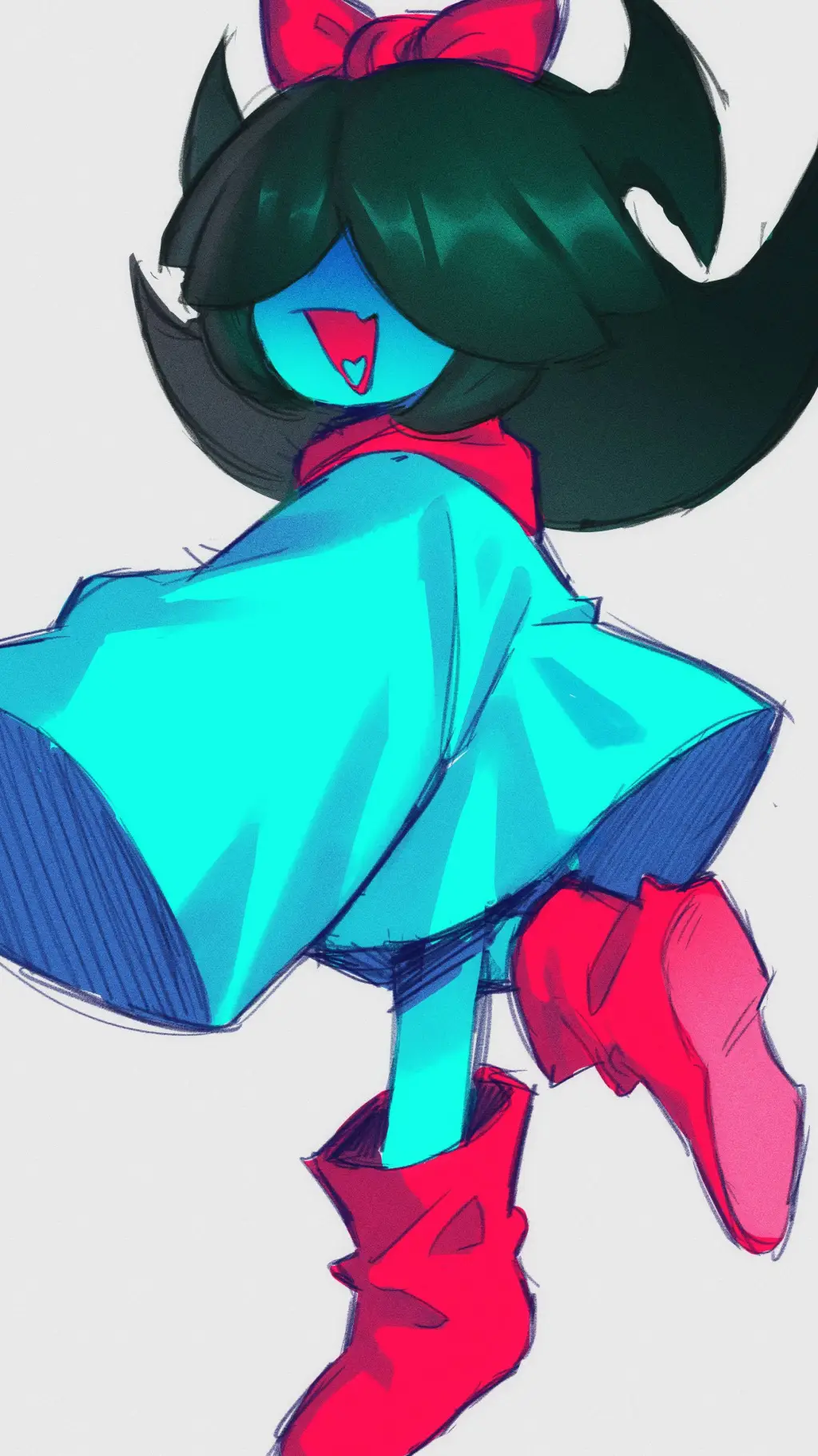 ai character: Aqua background