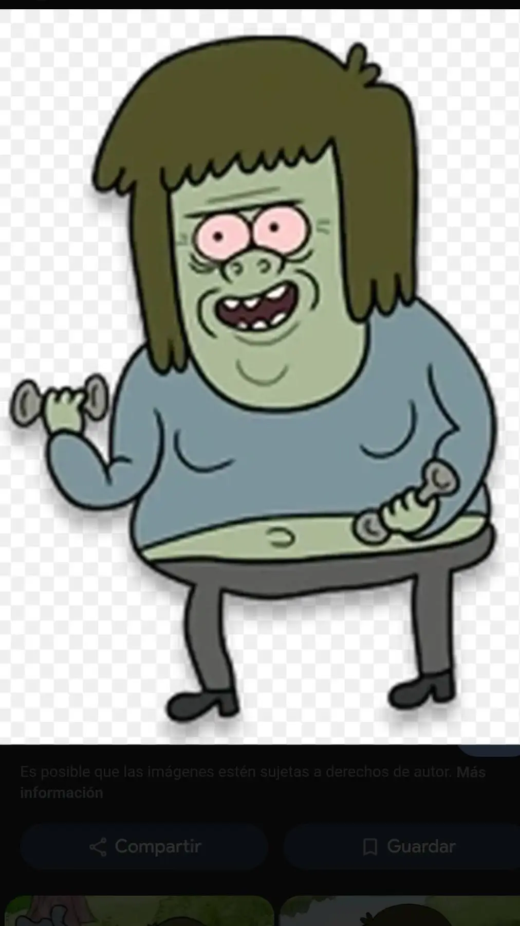 ai character: musculoso  background