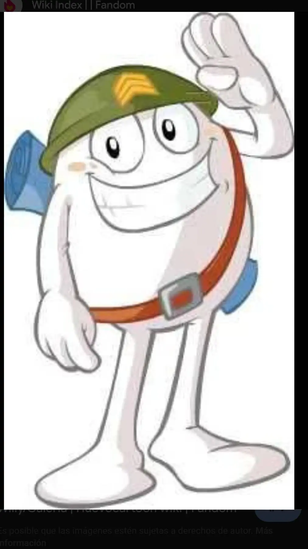 ai character: Willy el huevo  background