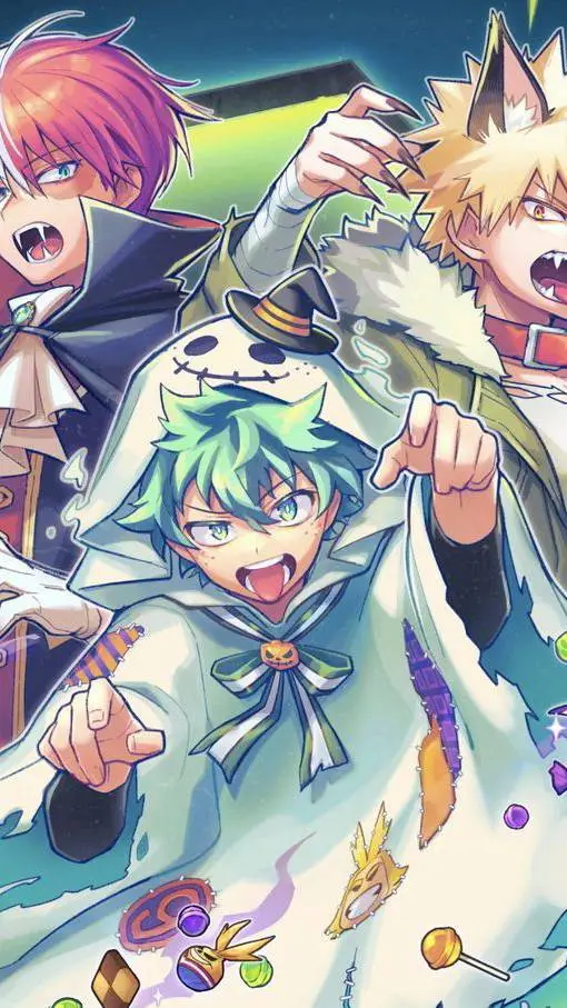 ai character: Mha - HALLOWEEN👻🎃 background