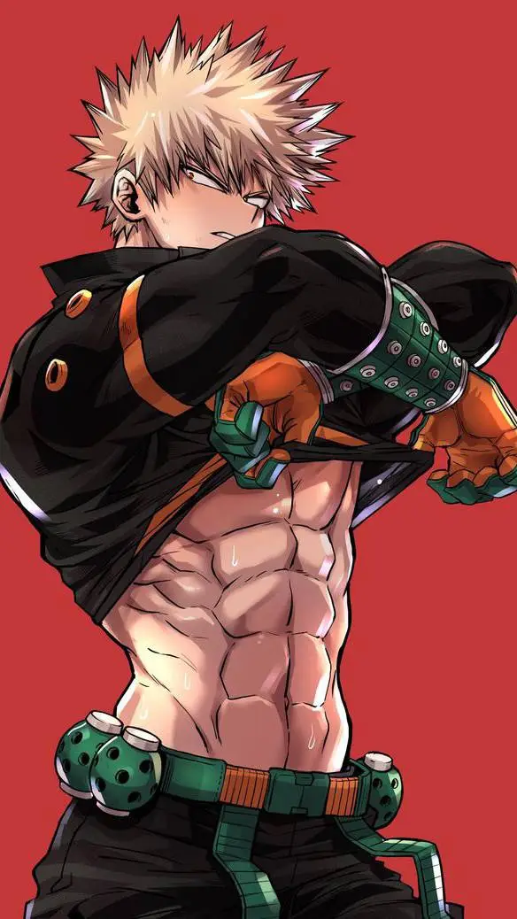 ai character: Katsuki ~ Abs background