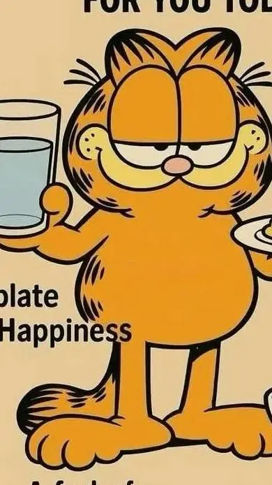 ai character: Garfield  background