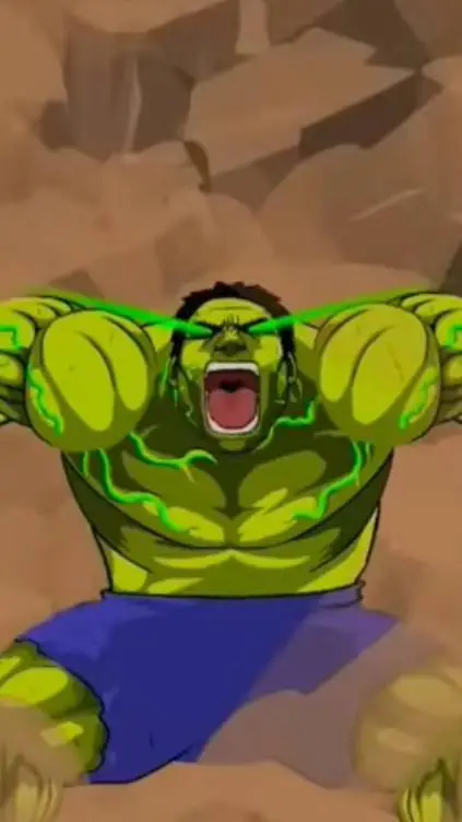 ai character: Incredible Hulk background