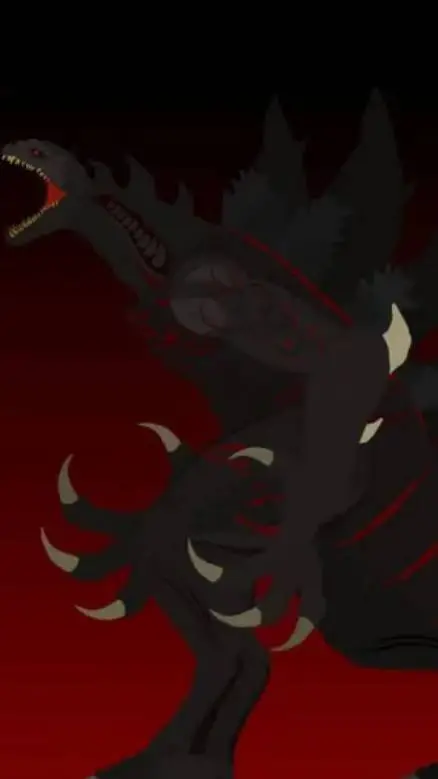 ai character: Hakaishin Godzilla background