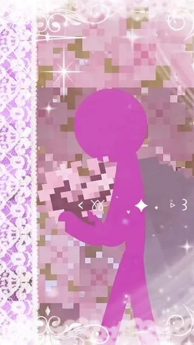 ai character: Purple!  background