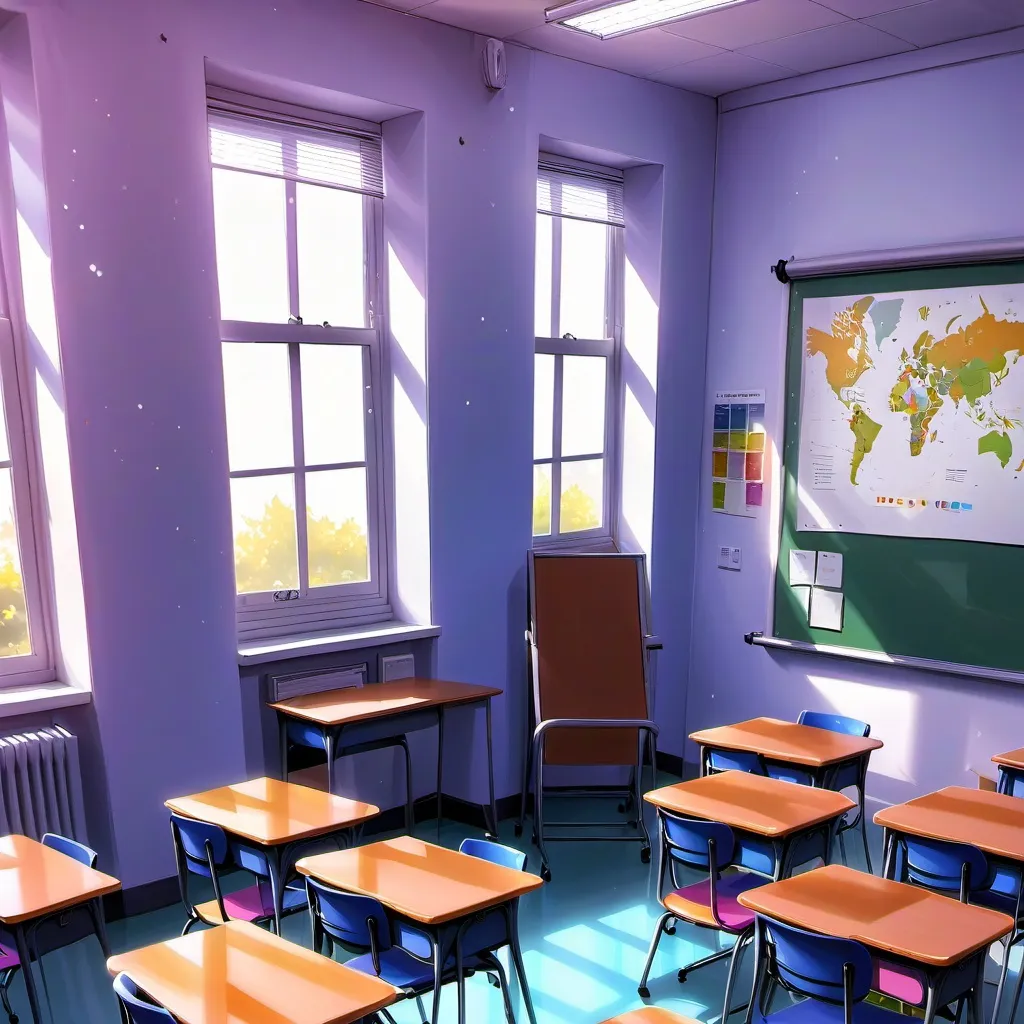 chat with ai character: classroom