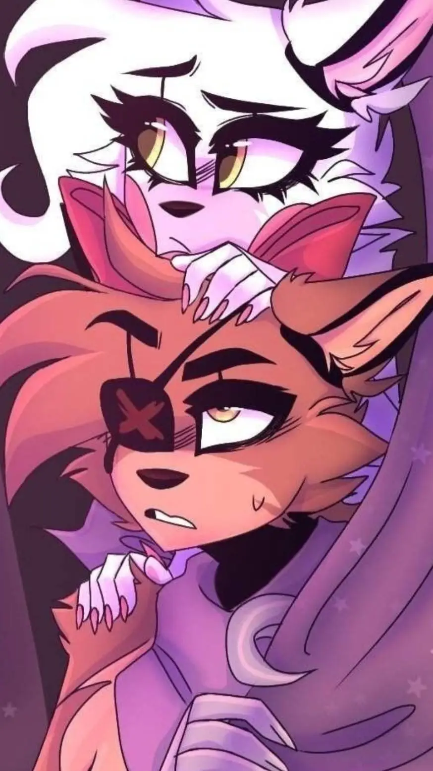 ai character: Foxy X Mangle background