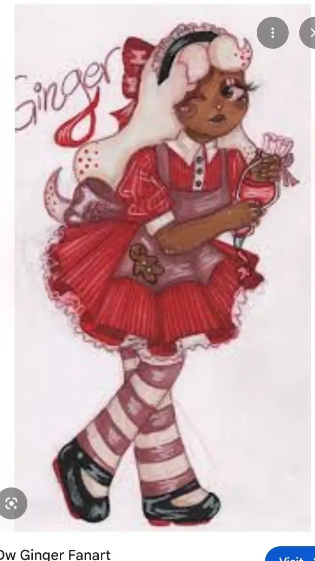 ai character:  ginger background