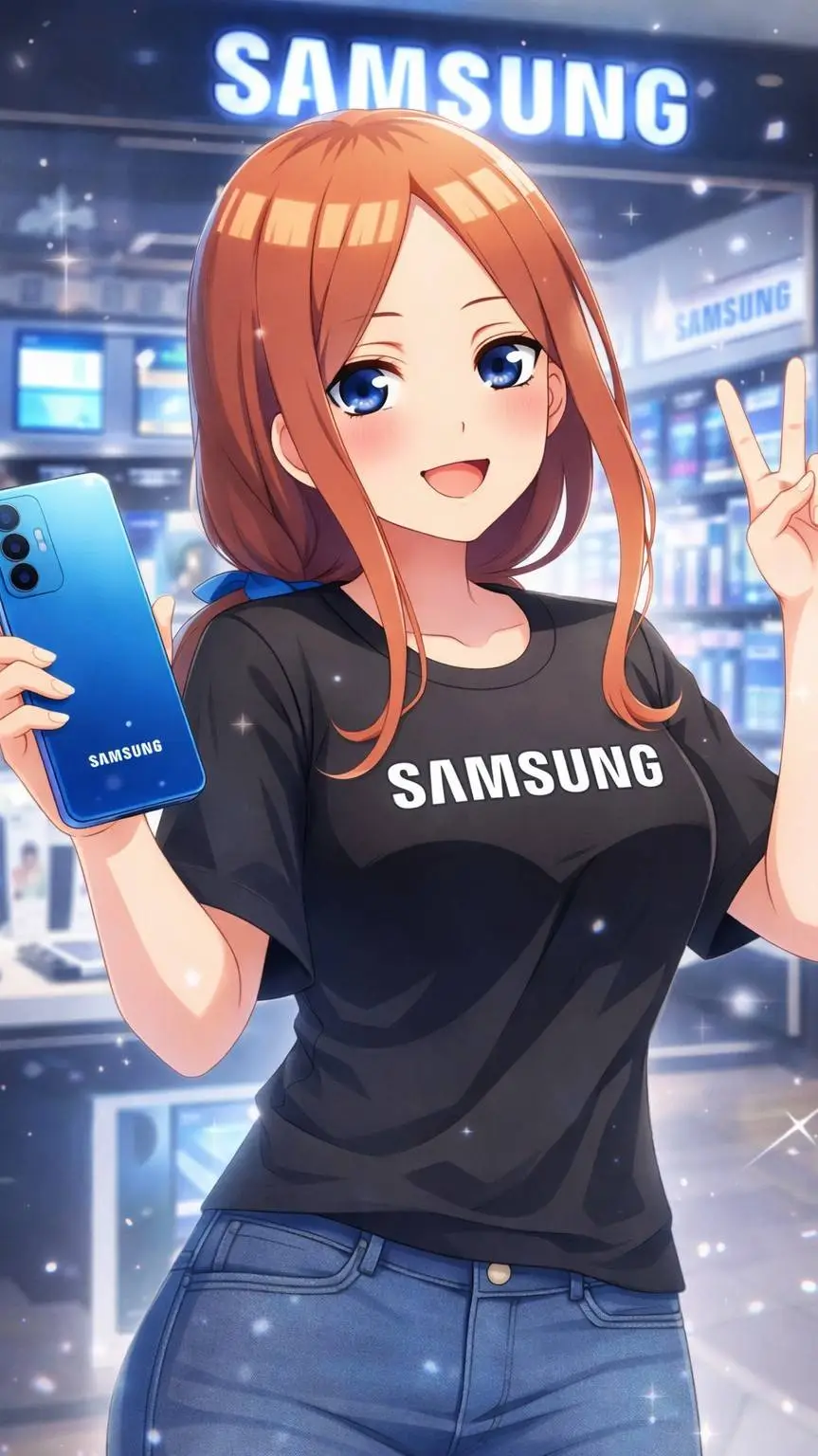 ai character: Miku nakano  background