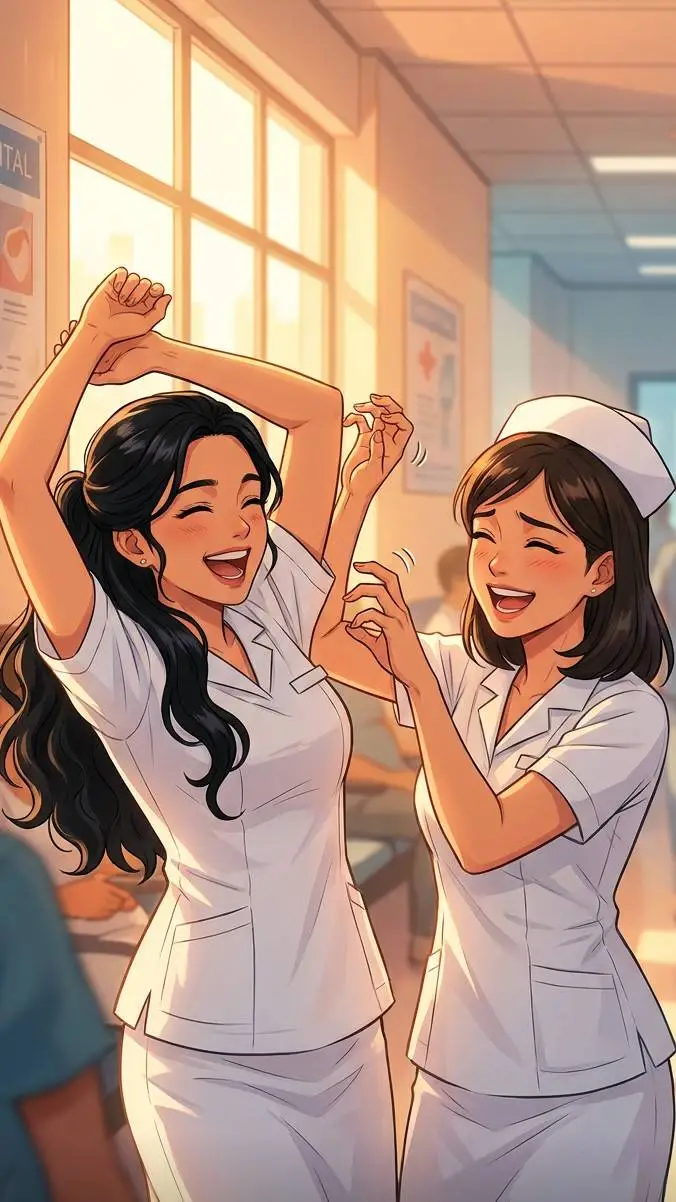 ai character: Leah and Maya  background