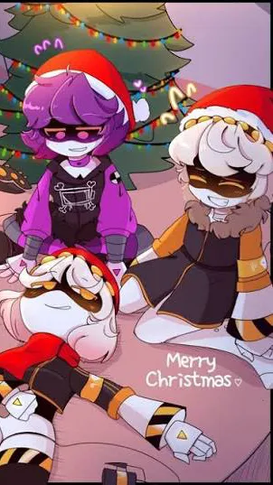 ai character: CHRISTMASSLEEPOVER background