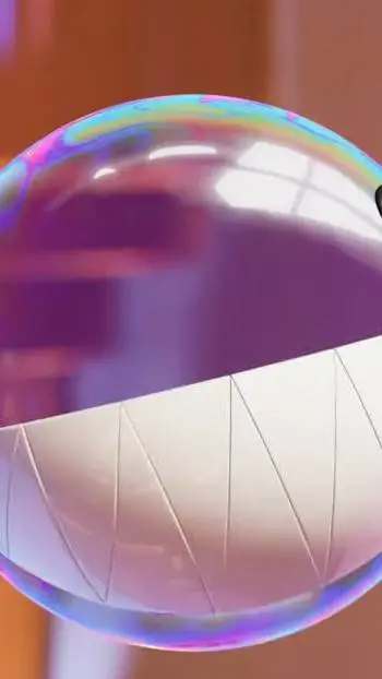 ai character: bubble background